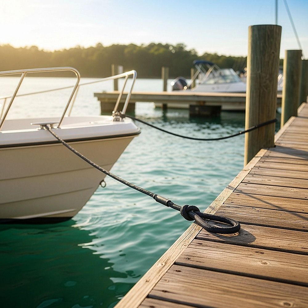 Marine Dock Line Boat Mooring Rope Anchor Cord Stretch 4 Pack Bungee