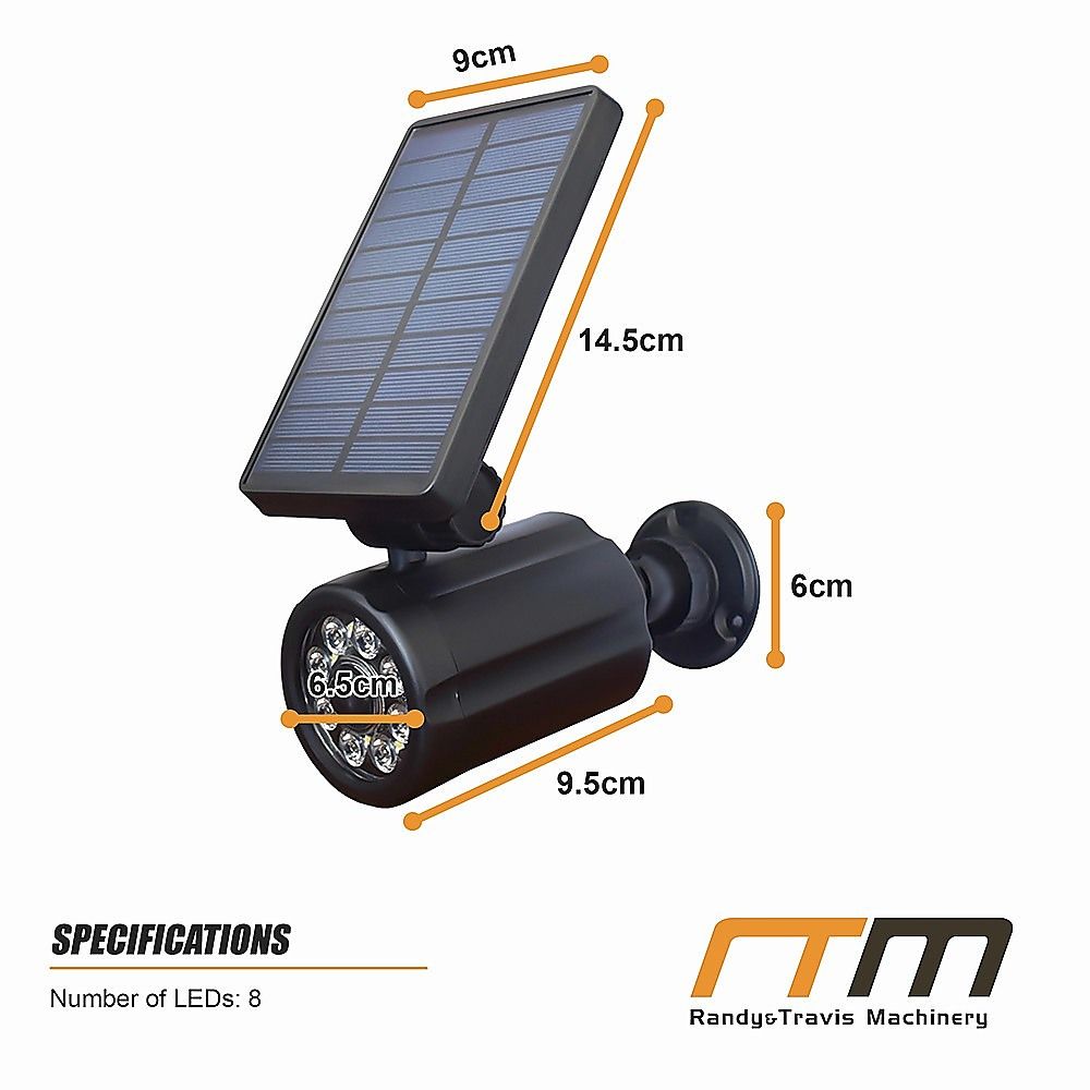 Solar LED Spotlight - Motion Activated Security Light