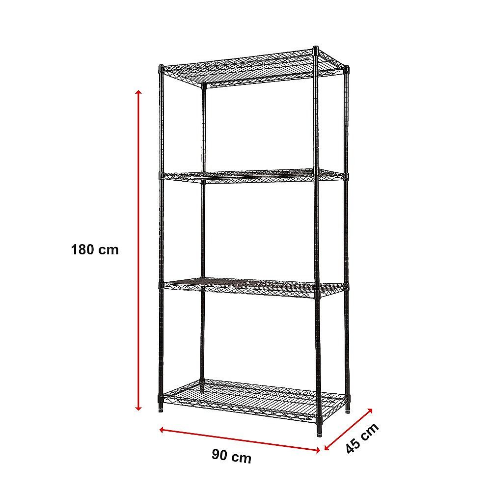 Modular Wire Storage Shelf 900x450x1800mm Steel Shelving
