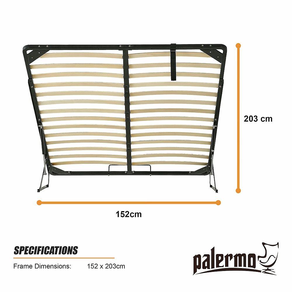 Queen Gas Lift Bed Mechanism with Frame – Storage Platform & Sofa Bed Kit
