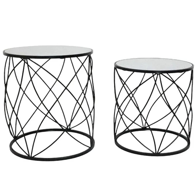 Phillip Mirror Top Side Table 53cm