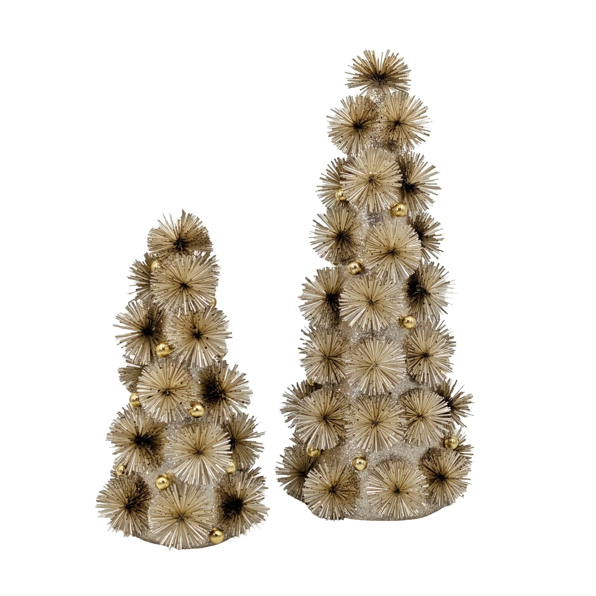 Bulk 4 Champagne Starburst Xmas Tree d23xh49cm