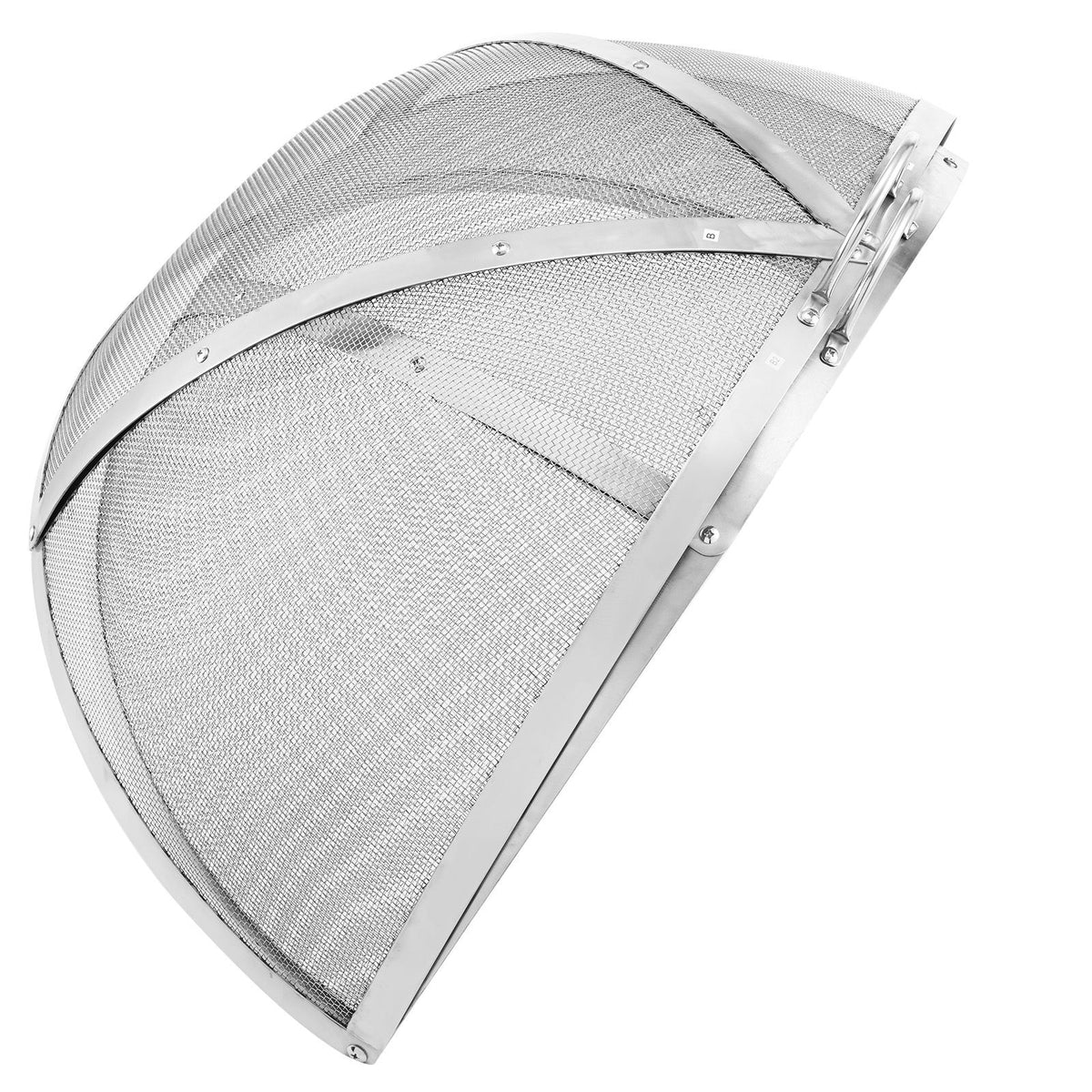 VEVOR Firepit Spark Screen Lid, 40" Diameter, Outdoor Firepit Ring Cover Round Accessories, Fire Pit Metal Cover, Easy-Opening Stainless Steel Fire Ring Covers for Outdoor Patio Fire Pits Backyard
