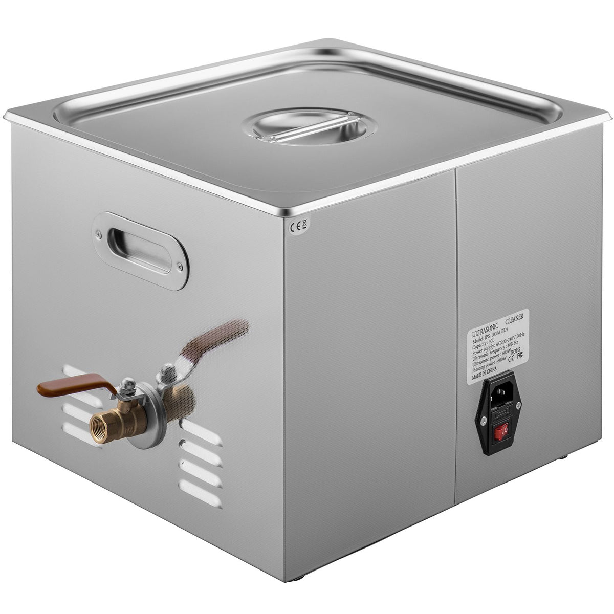 Vevor Powerful Stainless Steel 13.5-15 L Liters Ultrasonic Cleaner 360W Digital Heater Timer