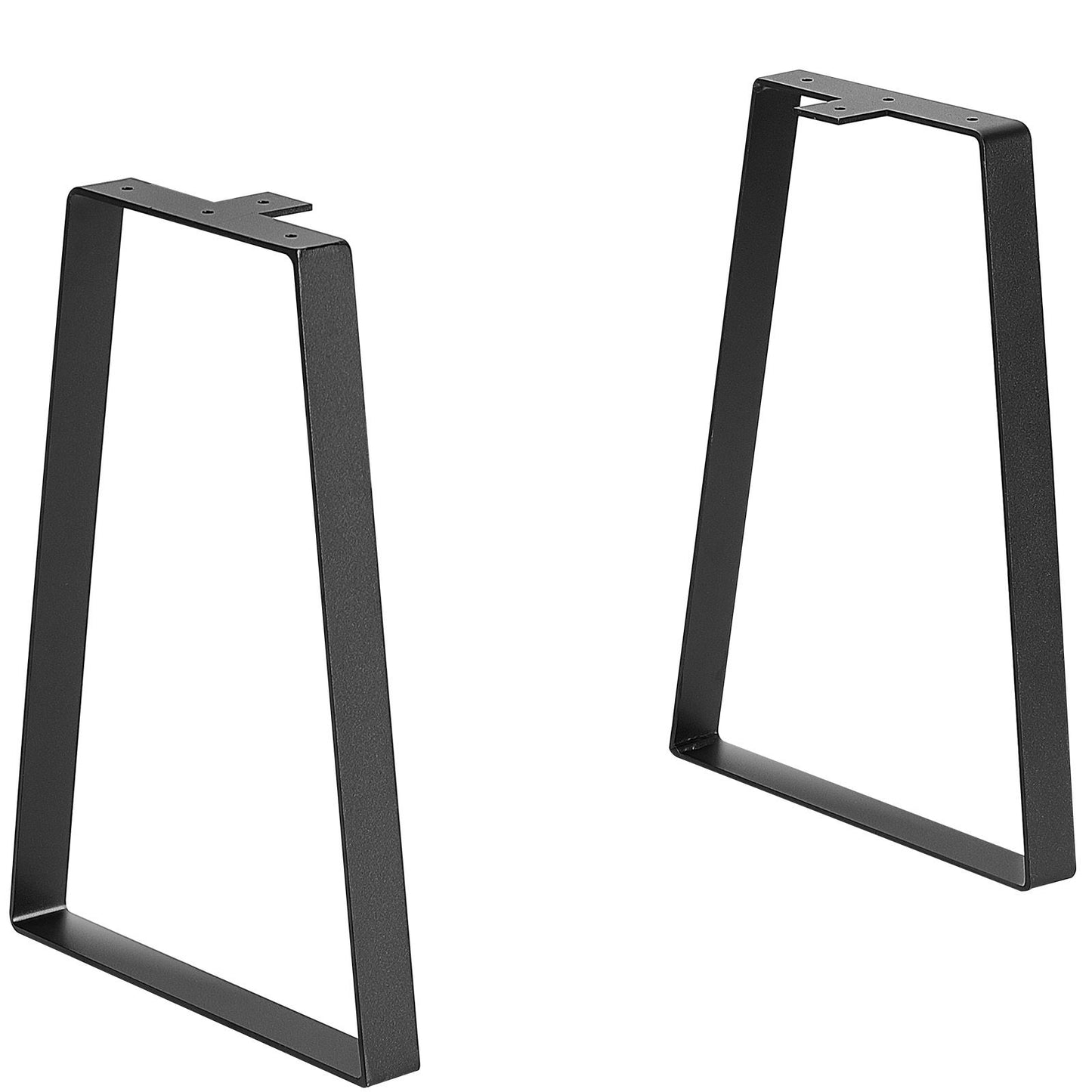 VEVOR 406.4MM Trapezoid Steel Table Legs, Replacement Furniture Legs Set of 2 for DIY Coffee Tables, Modern Desks, Bench, Night Stands, Sofa, Max Load 181.4KG Heavy Duty, Quick Instalation Legs Black