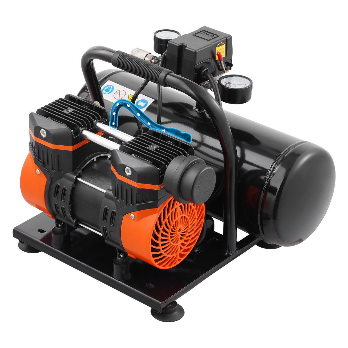 VEVOR Air Compressor Compact Portable Oil Free Compressor 8L 8bar