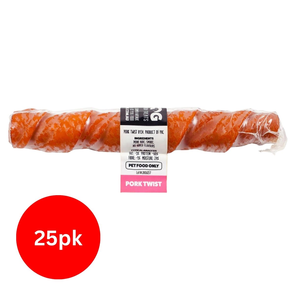 Blackdog Pork Twists 25pk
