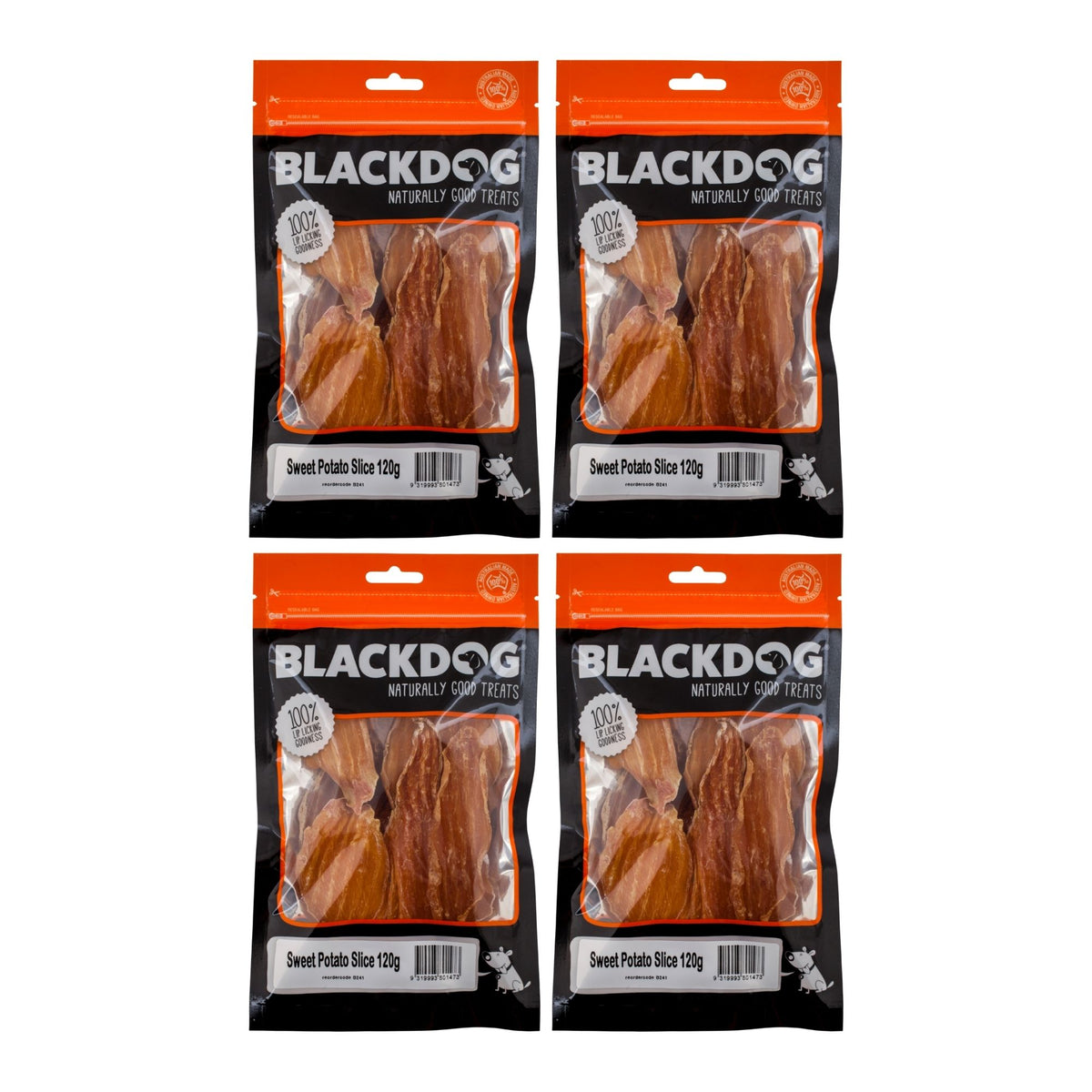Blackdog Sweet Potato Slice 120g x 4pk