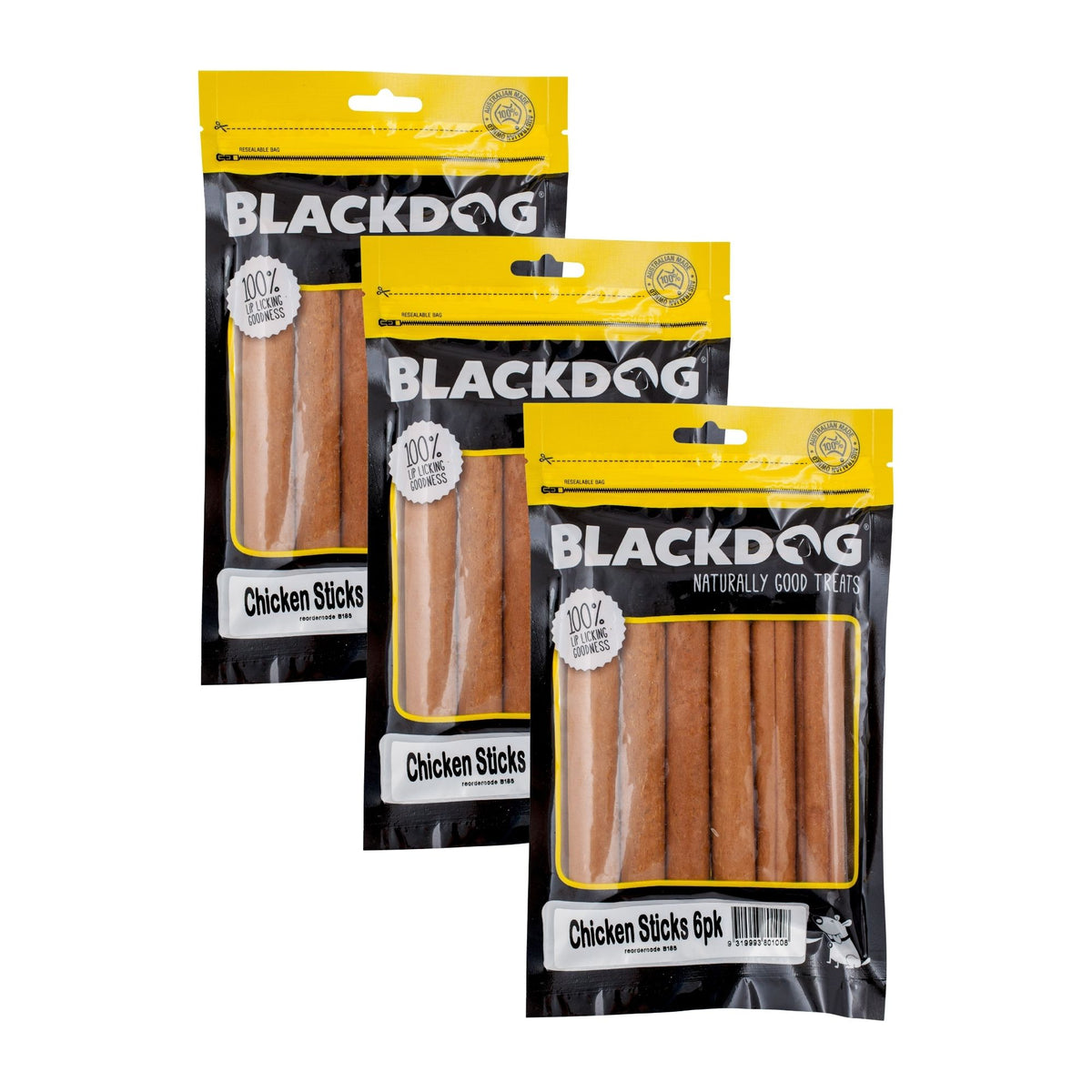 Blackdog Chicken Sticks 6 Pack x 3pk