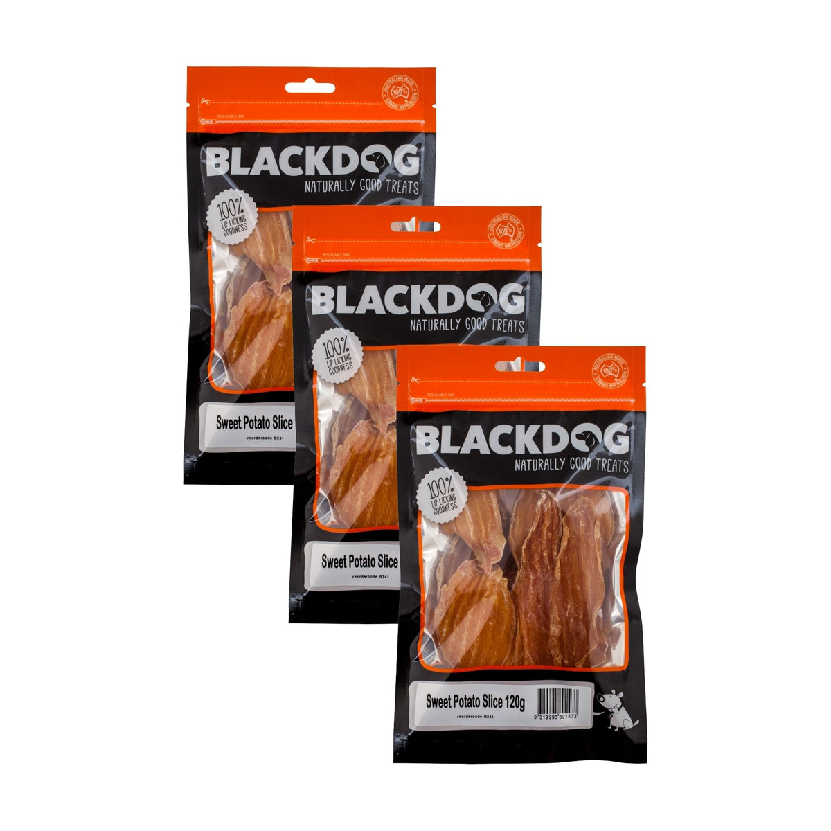 Blackdog Sweet Potato Slice 120g x 3pk
