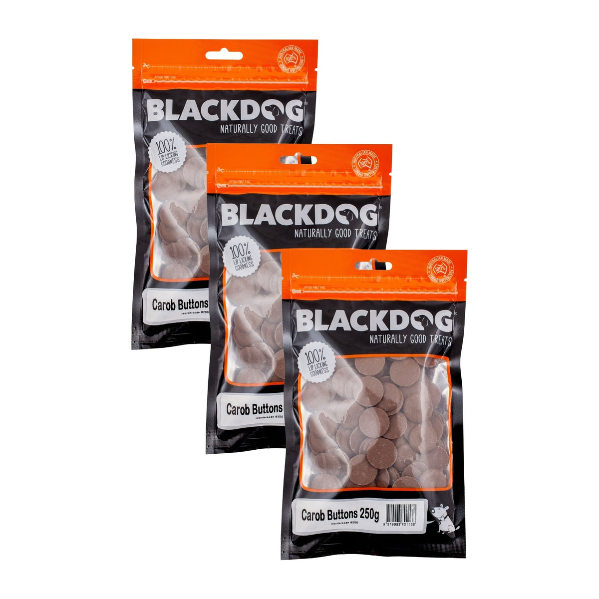 Blackdog Carob Drops 250g x 3pk