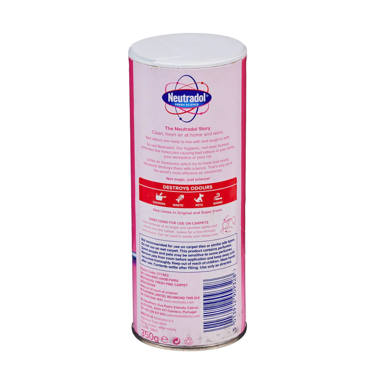 Neutradol 350g Fresh Pink Carpet Freshener & Deodorizer x2