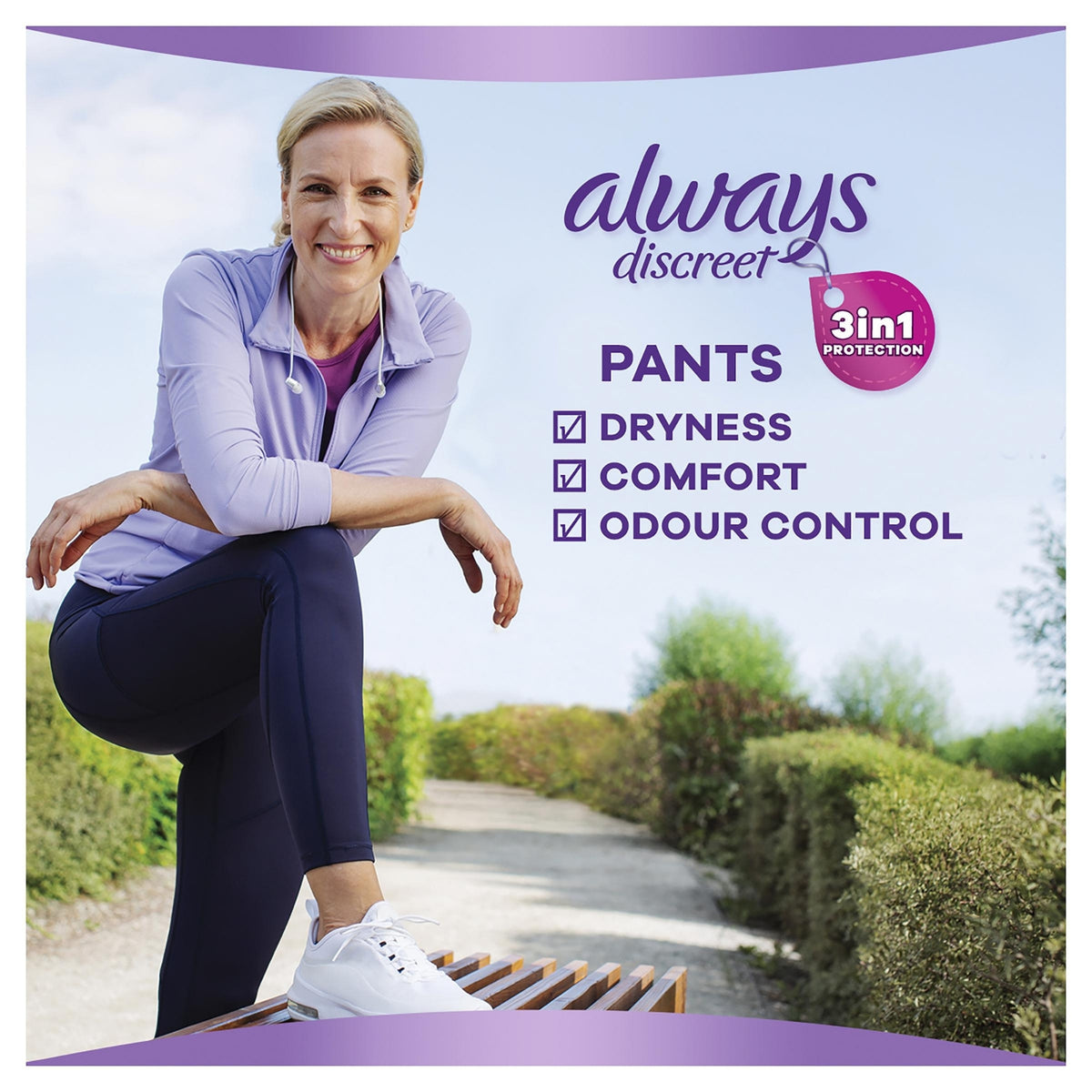 Always Discreet Night Pants Large 16-22 95-125cm 70-100cm 8 Pack x3