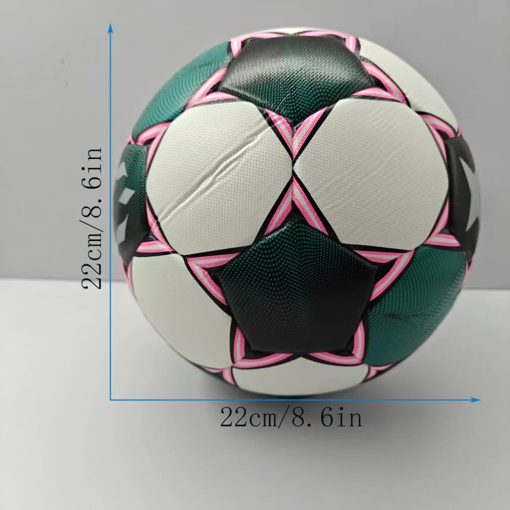 A stylish trendy durable high-return soft soccer ball