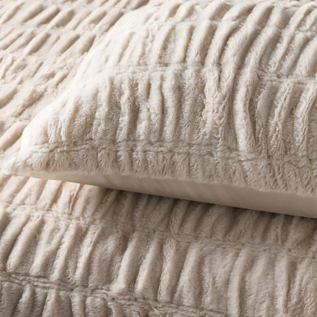 Accessorize Aurora Natural Quilt Cover Set - King - Home &