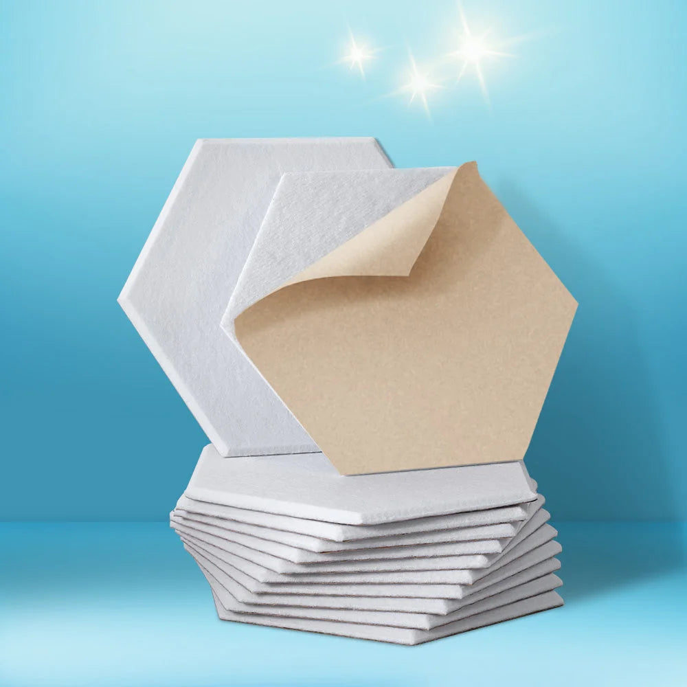 Acoustic Foam 12PCS 35x30x0.9cm Soundproof Absorption Panel