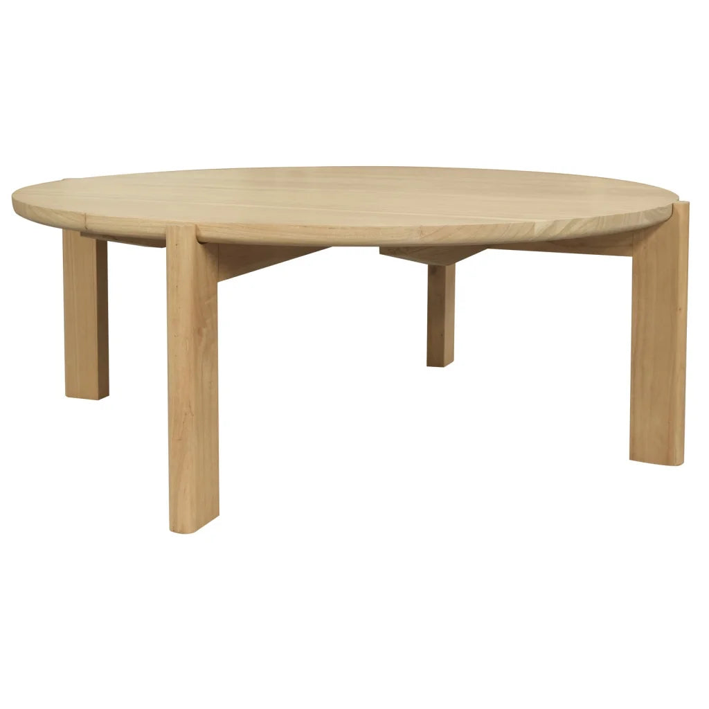 Adelle Round Coffee Table (Natural) - Furniture > Living