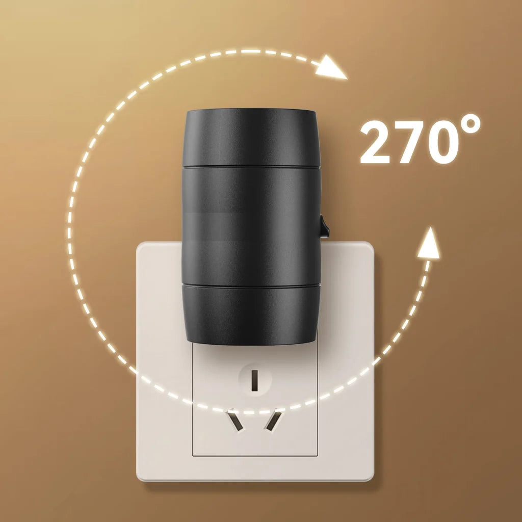 Adjustable Brightness Plug-In Night Light - Rotatable