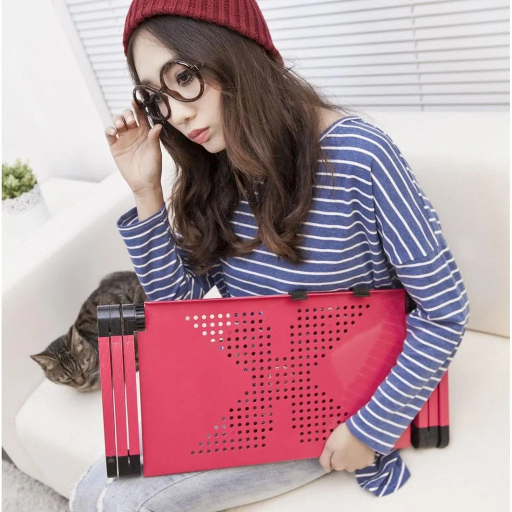 Adjustable Foldable Laptop Stand - Portable 360 Degree