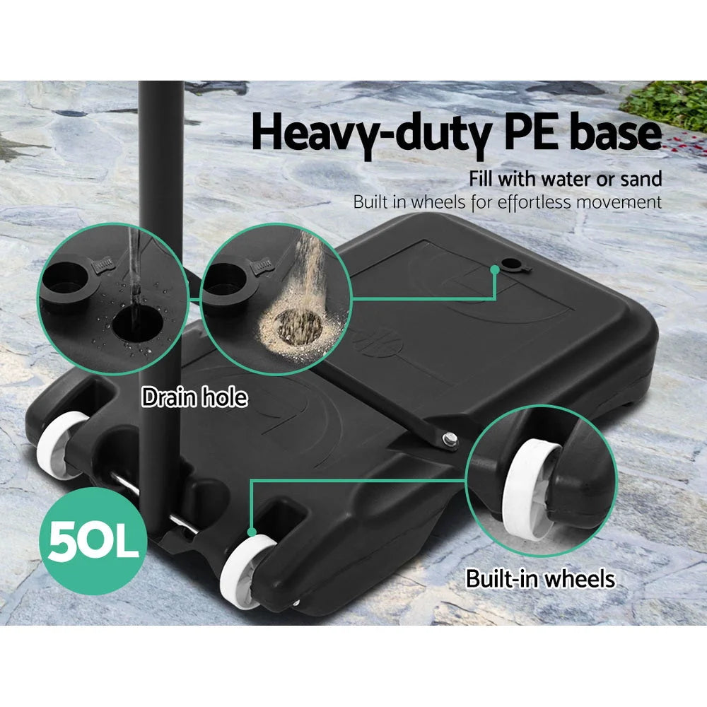 Adjustable Portable Basketball Stand Hoop System Rim - Games