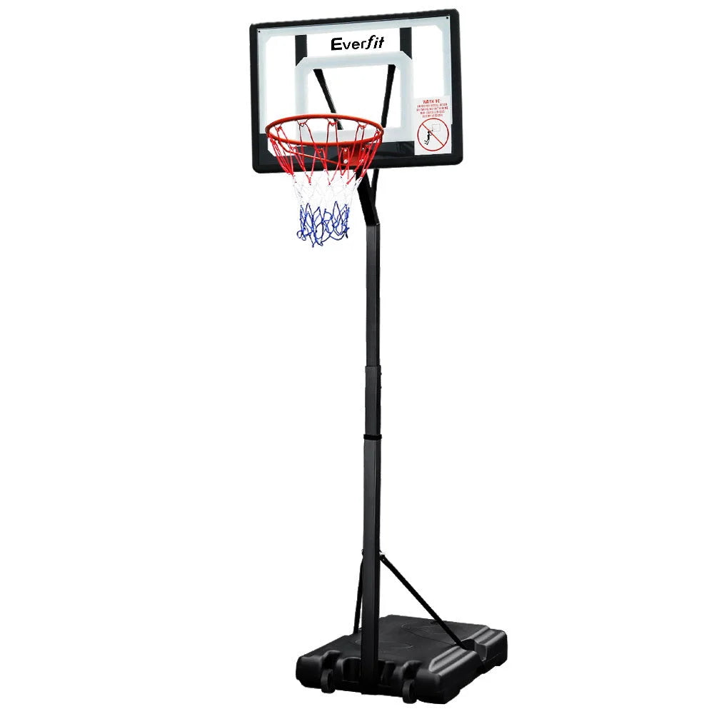 Adjustable Portable Basketball Stand Hoop System Rim - Games