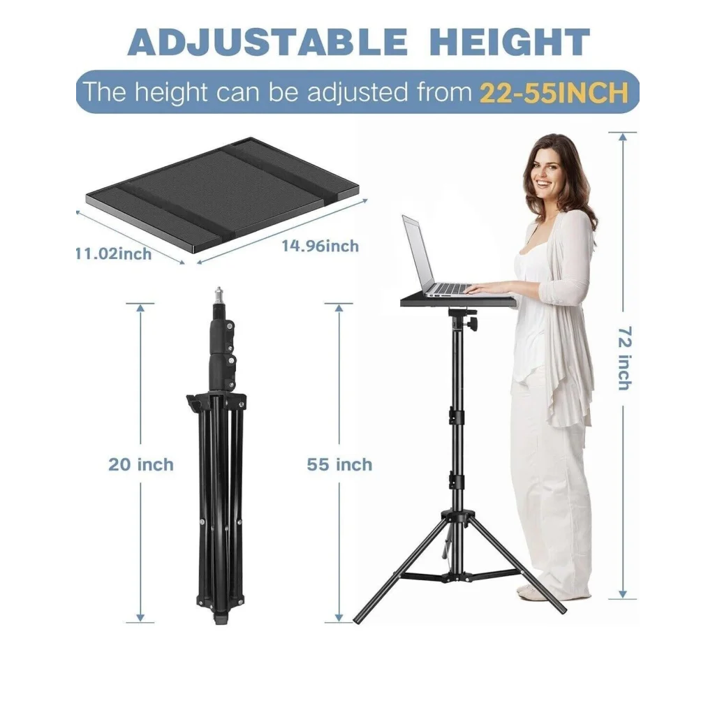 Adjustable Tripod Stand for Projector & Laptop 22-55