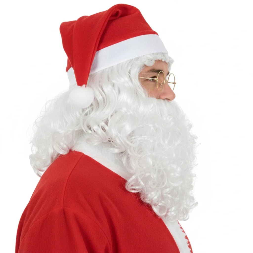 Adult Mens Santa Wig Hat Beard Set Christmas Claus Xmas
