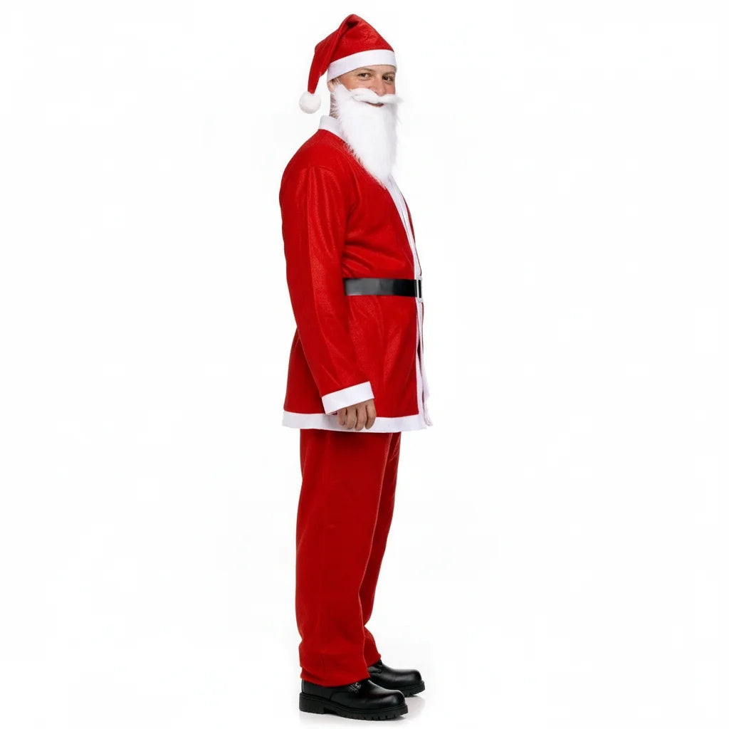 ADULT SANTA CLAUS COSTUME Suit Father Xmas Party Outfit