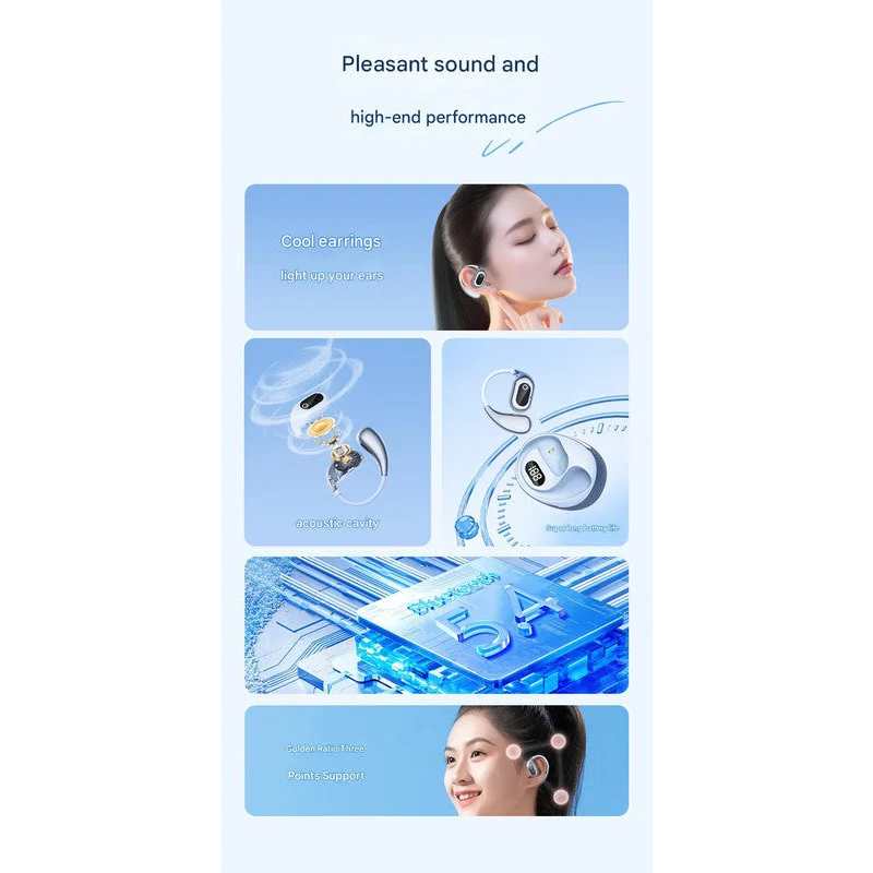 AI Smart Translation Earbuds - Open-Ear TWS Bluetooth