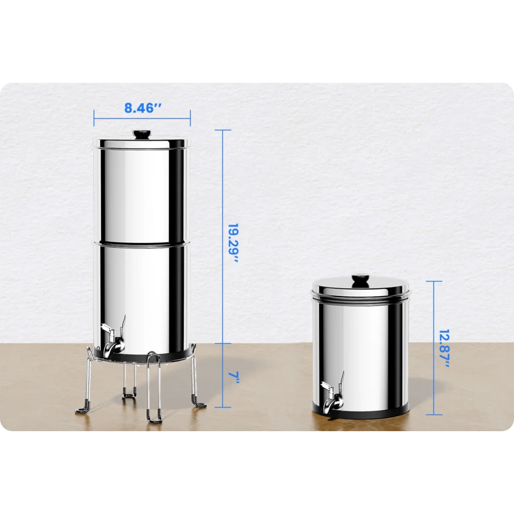 Aimex Portable Water Filter - Gravity-Fed 304 Stainless