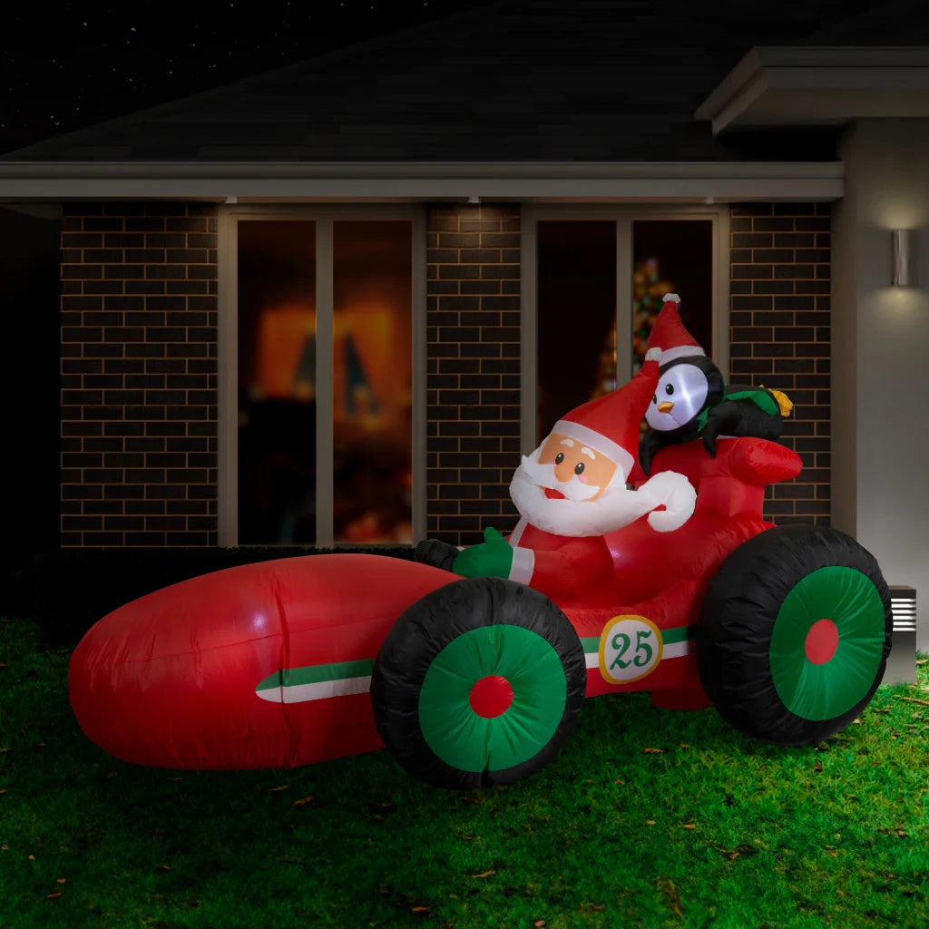Airpower Santa Race Car 225cm - Occasions > Christmas >