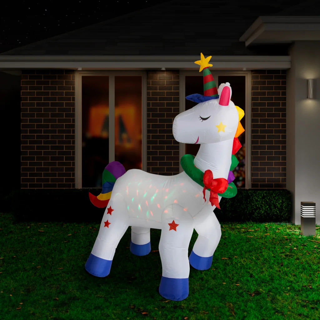 Airpower Unicorn RGB Disco Light 180cm - Occasions >