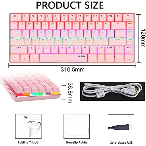 AK33 82 keys Compact Gaming Mechanical Keyboard
