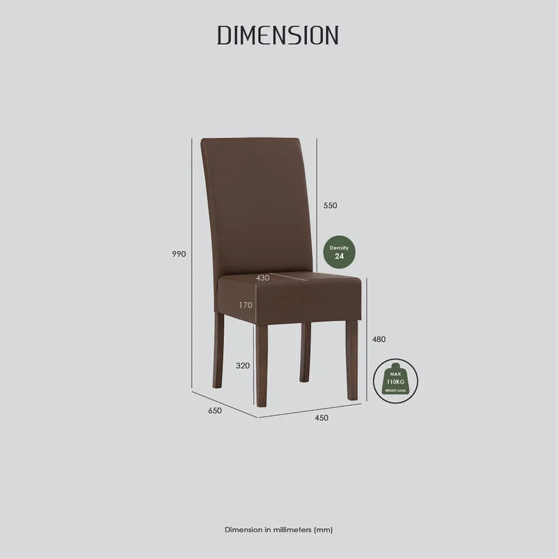ALLEGRO Dining Table + 6x MESI Dining Chair - 7 Piece