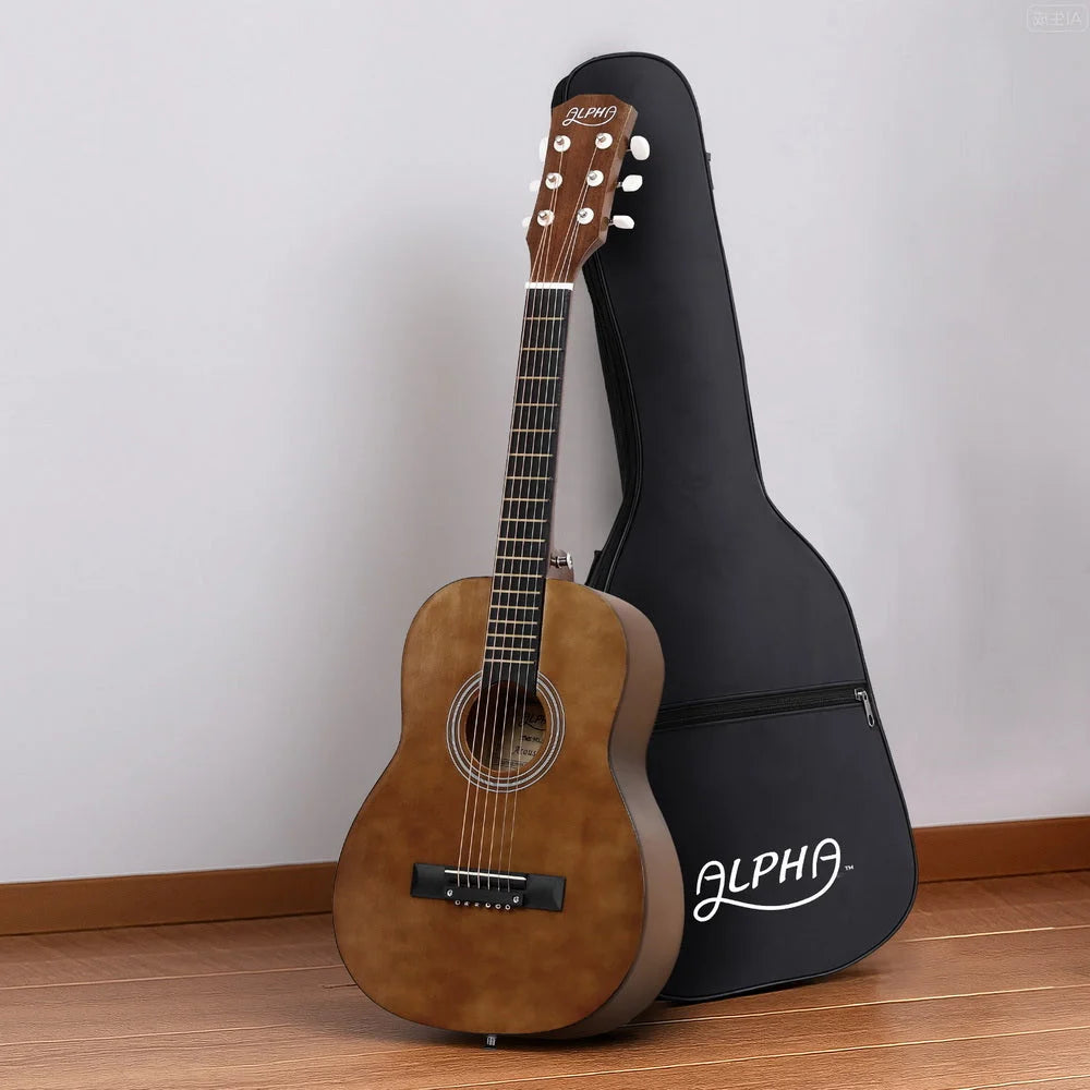 Alpha 31’’ Steel String Acoustic Guitar Portable - Audio &