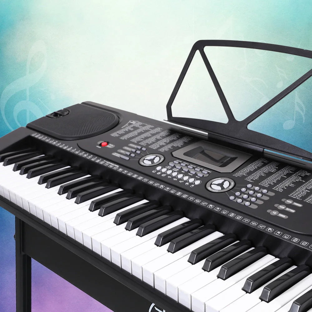 Alpha 61‑Key LED Electronic Piano Keyboard - Musical