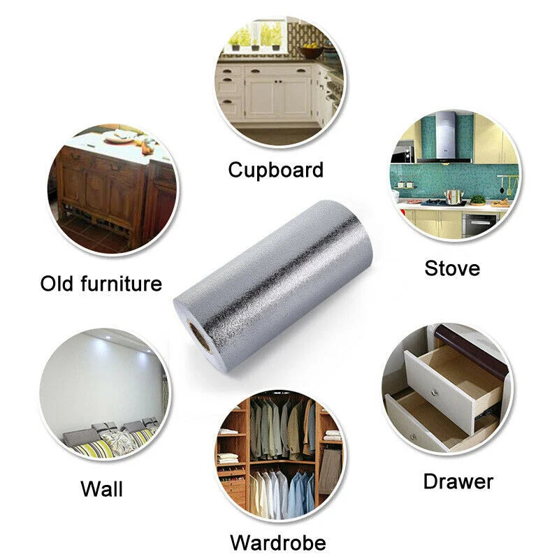 Aluminum Foil Sticker Self-Adhesive Oil-Proof Waterproof