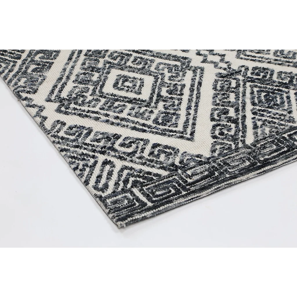 Amritsar Glenfalls Anthracite Tribal Rug - 160x230 - Home &