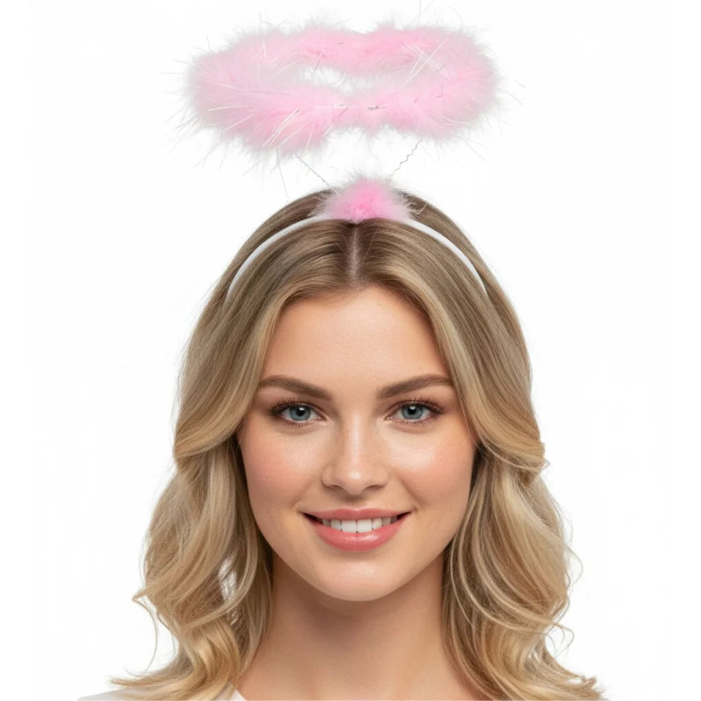 ANGEL HEADBAND Fairy Halo Hair Hoop Costume Dress Up Party