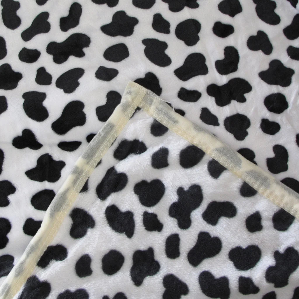 Animal Pattern Soft Flannel Plush Queen Size Blanket 220 x