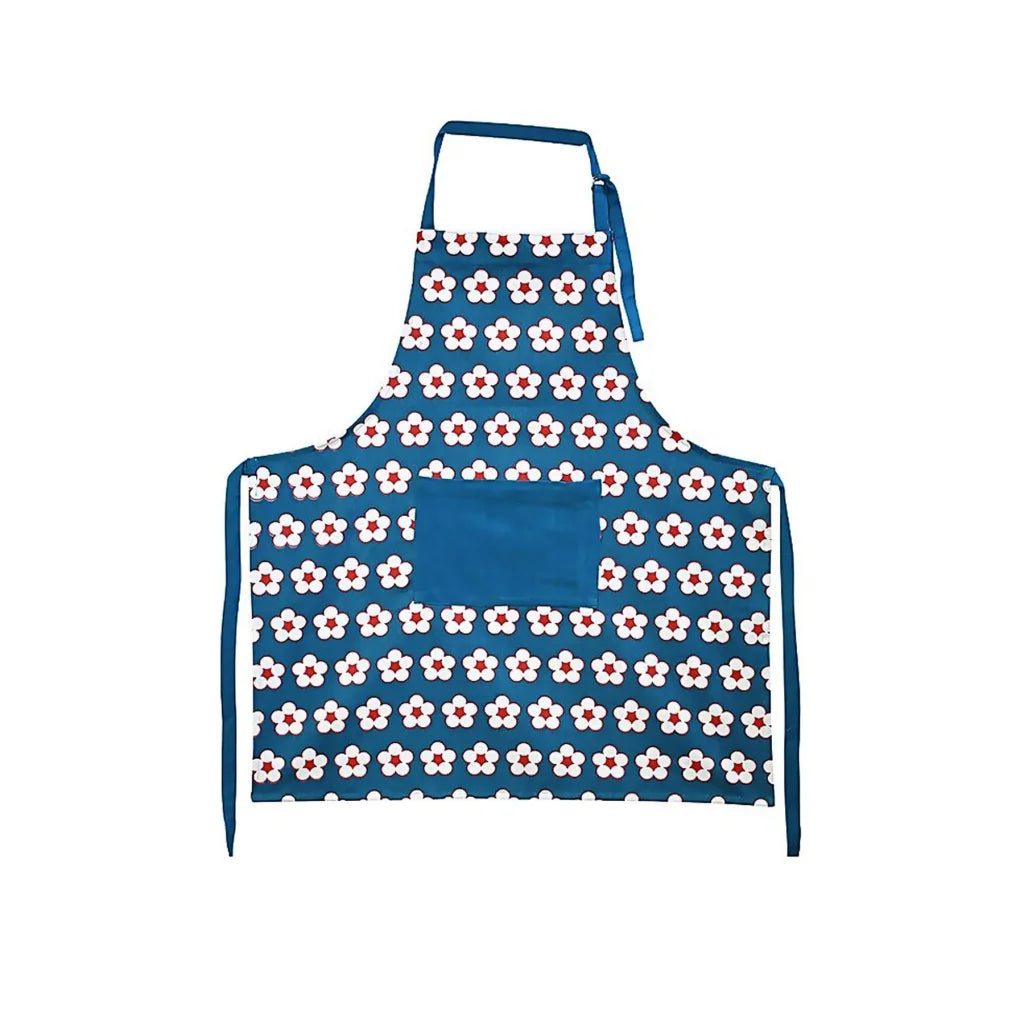 Apron IDC Homewares Cotton Bud Navy - Home & Garden
