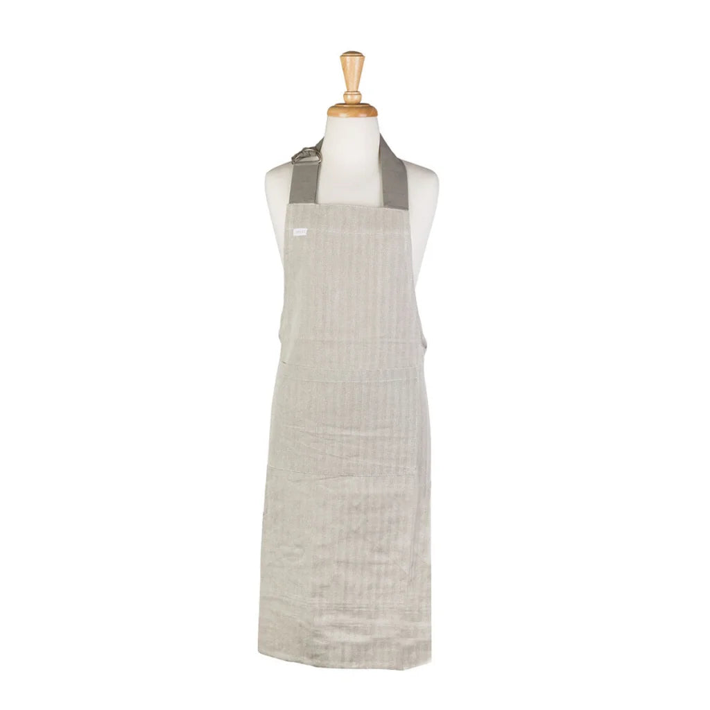 Apron Rans Herringbone Cotton - Charcoal - Home & Garden