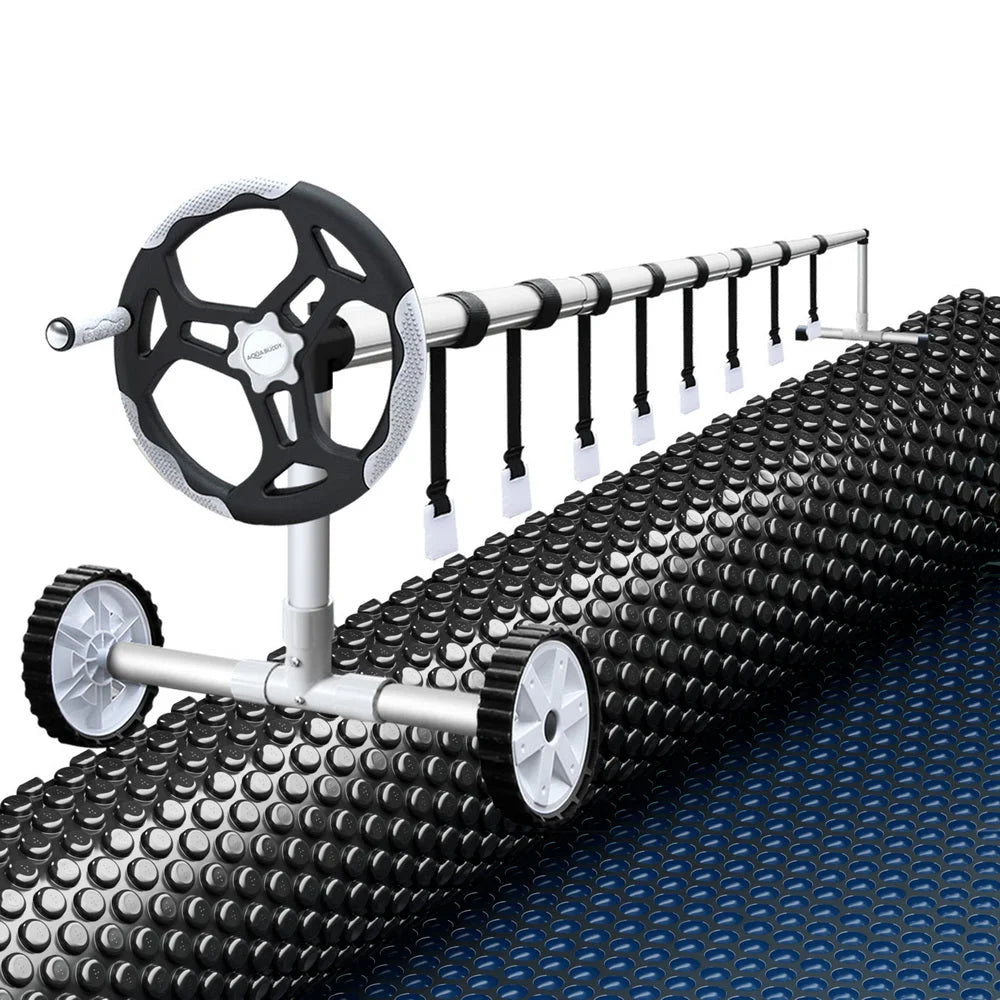 Aqua Buddy Pool Cover 600 Micron 6.5x3m w/ Roller 5.55m