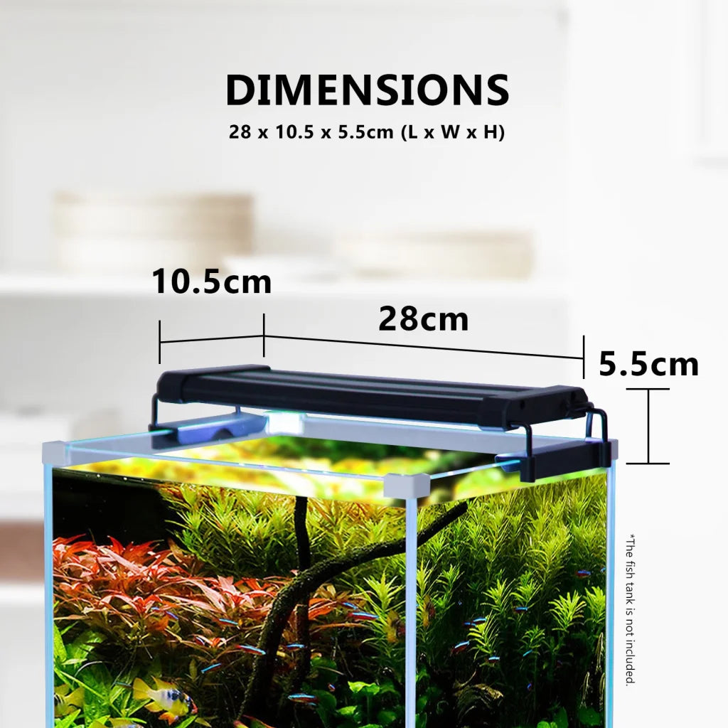 Aquarium LED Light Blue White for Tank 30-50cm - 6W Dynamic