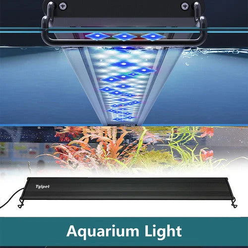 Aquarium LED lighting with key surfaces and edge shape