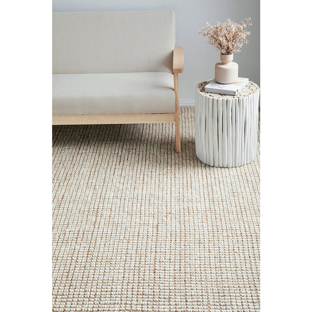 Arabella Natural Runner Rug by Rug Culture - 400X80CM