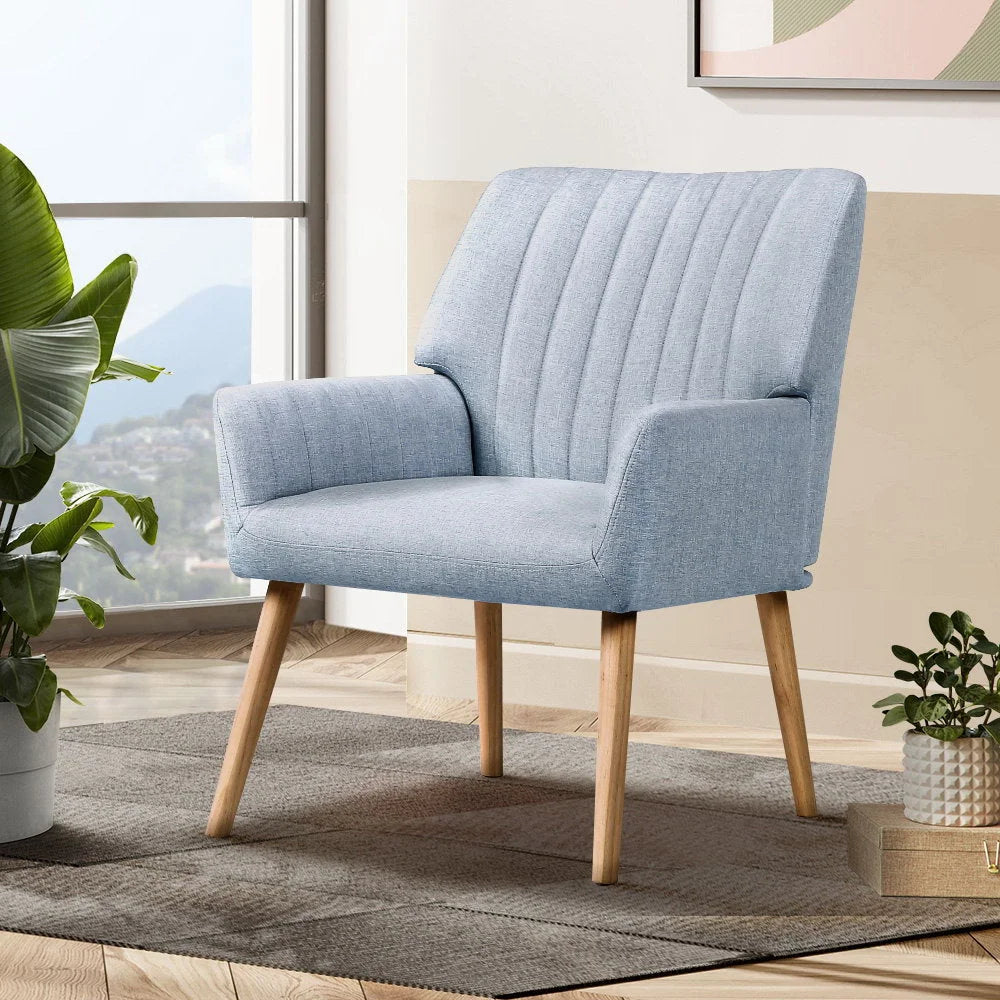 Armchair Fabric - Grey Sebastini