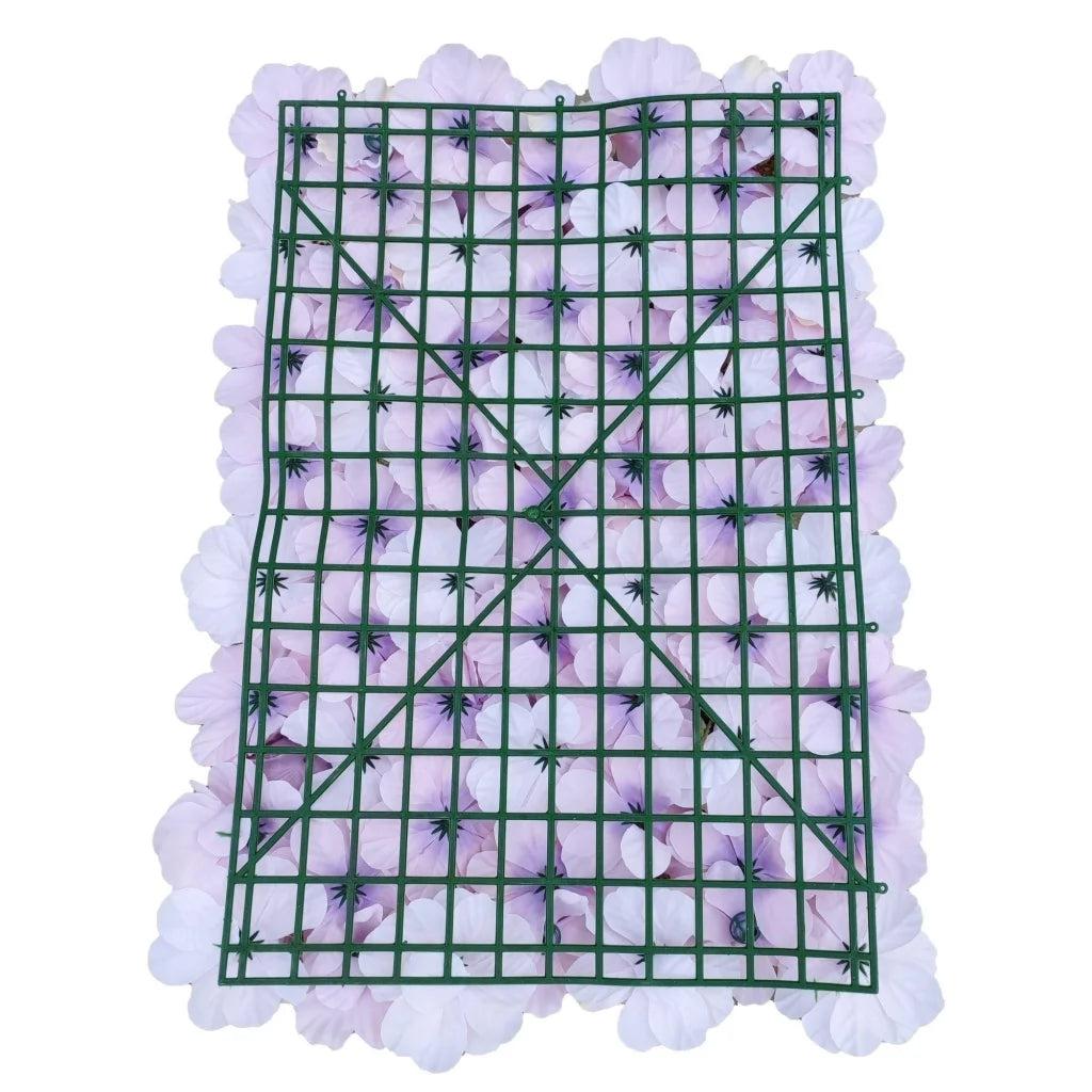 Artificial Flower Wall Backdrop Panel 40x60CM - Faux Pink