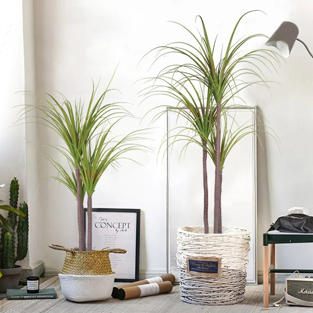 Artificial Indoor Dragon Blood Tree Set Premium 4X 145cm Green Fake Decorative