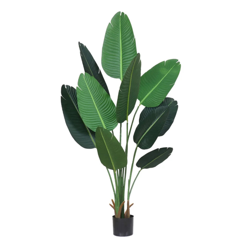 Artificial Indoor Nordic Wind Traveler Banana Plant Premium 180cm Green Fake Decorative Tree